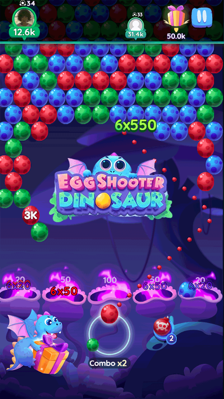 Egg Shooter Dinosaur - Free online game preview